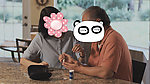 居家生活人物