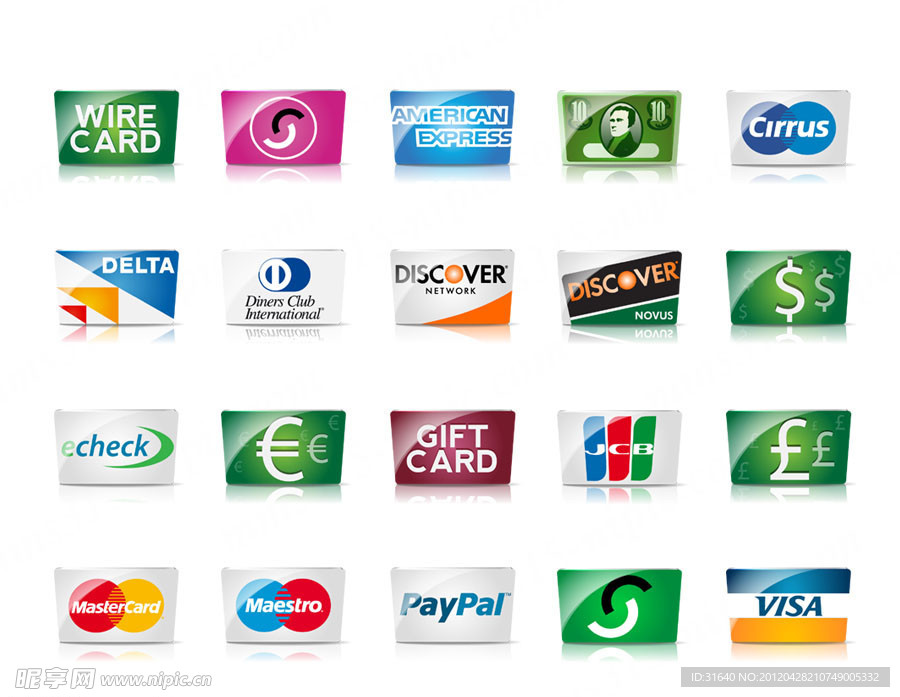信用卡常用标识