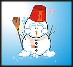 卡通雪人