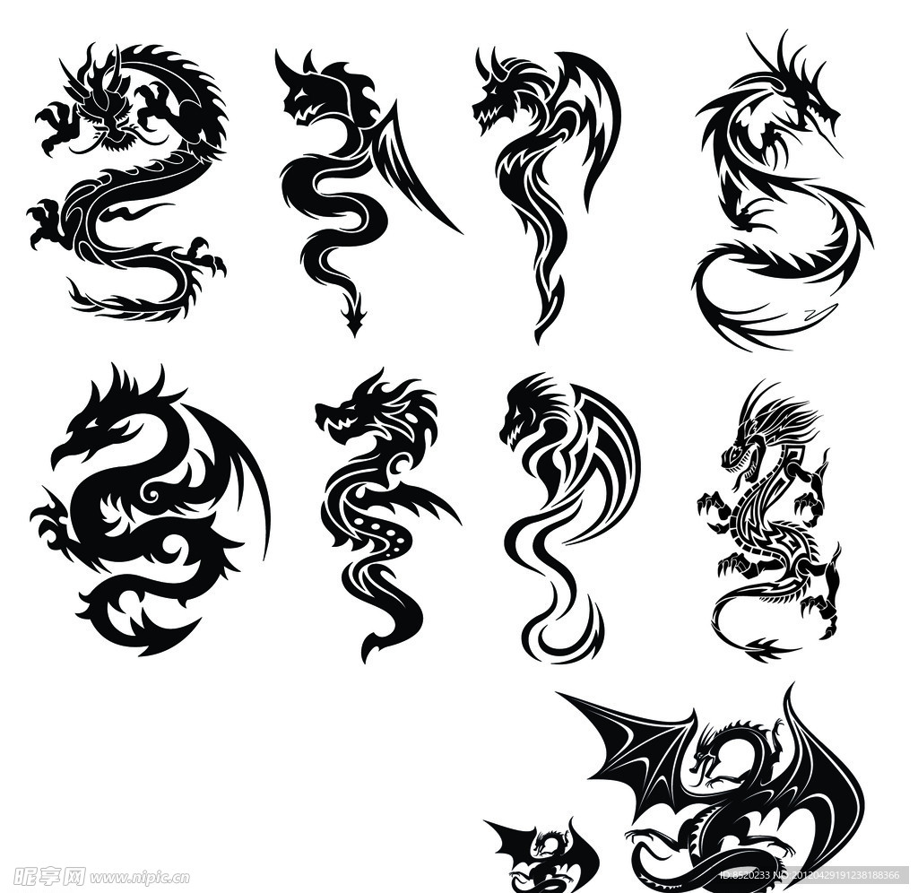 橡皮章图案龙