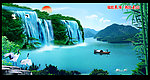 山水画 风景画 流水生财 装饰画 大自然
