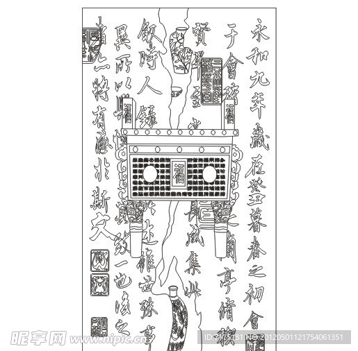 艺术玻璃刻绘图