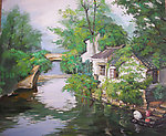 临摹风景油画