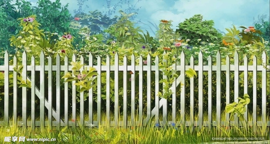 花园背景素材