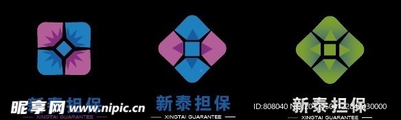 经融服务业花型LOGO设计