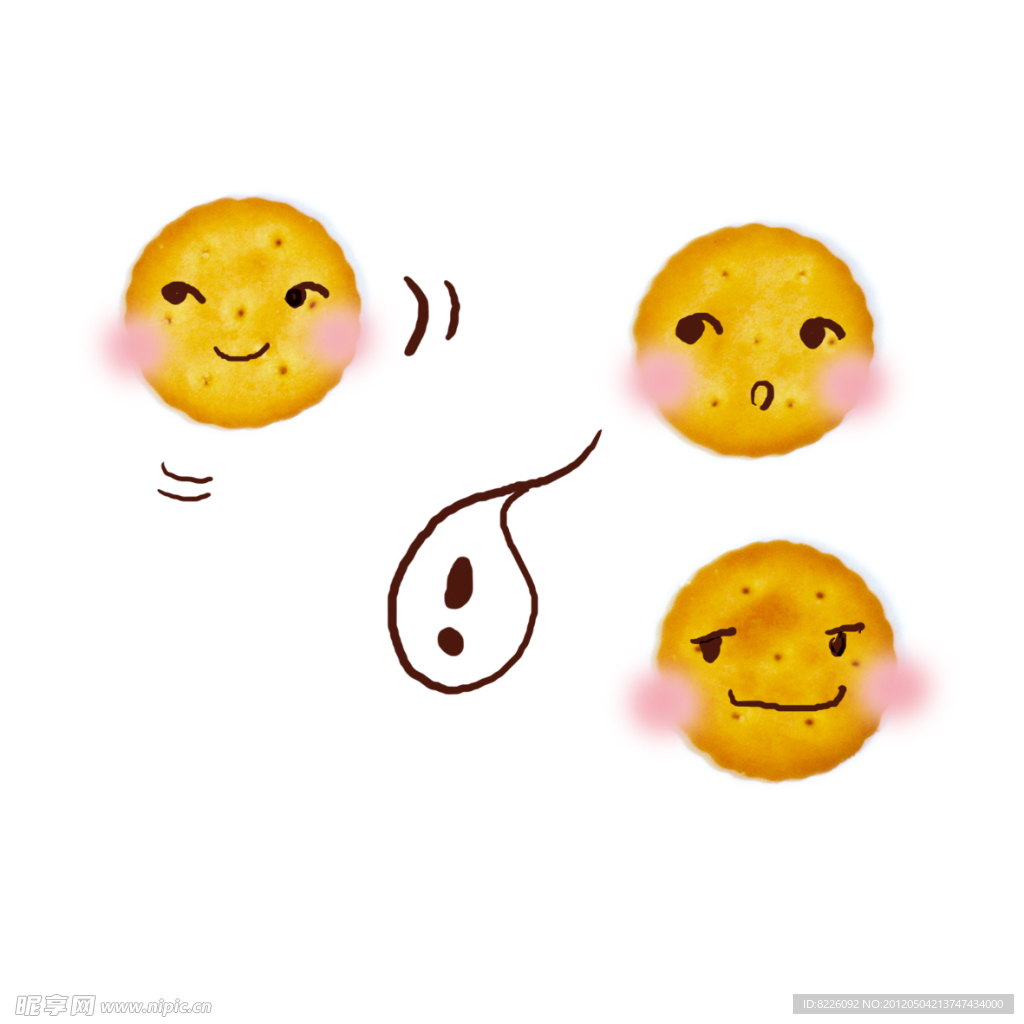 可爱卡通饼干