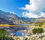 蓝色湖泊塔特拉山