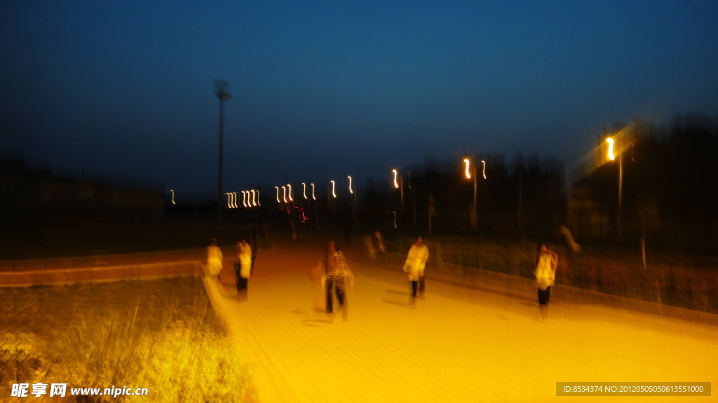 夜灯特写