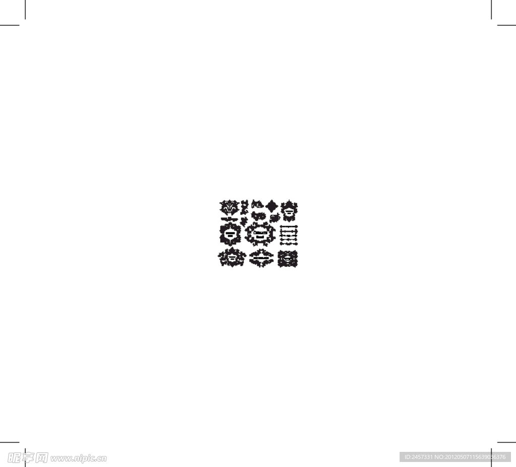 古典花纹花边框装饰