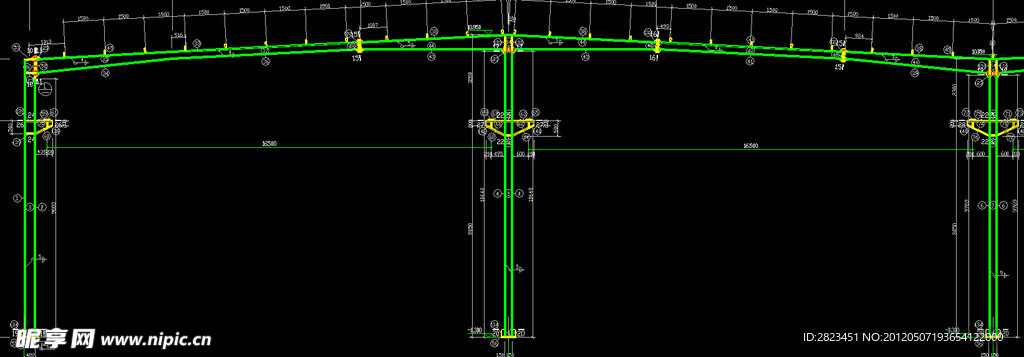 钢结构工程 剖面详图