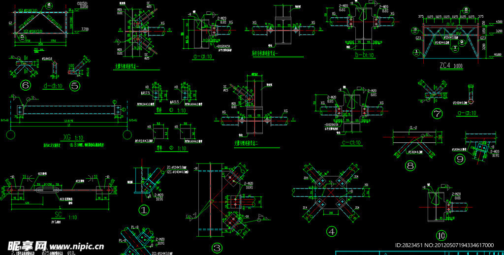 钢结构工程 节点详图