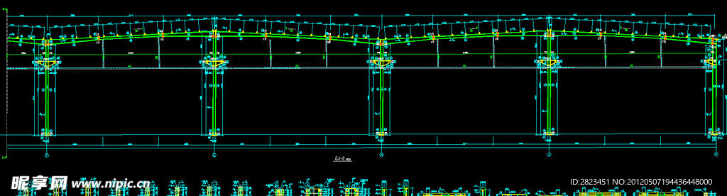钢结构工程 剖面详图