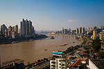 重庆城市鸟瞰全景图
