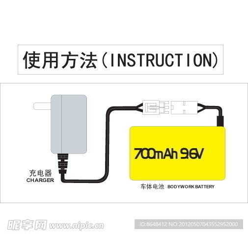 遥控车电池包装设计