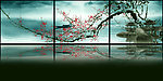 无框画梅花