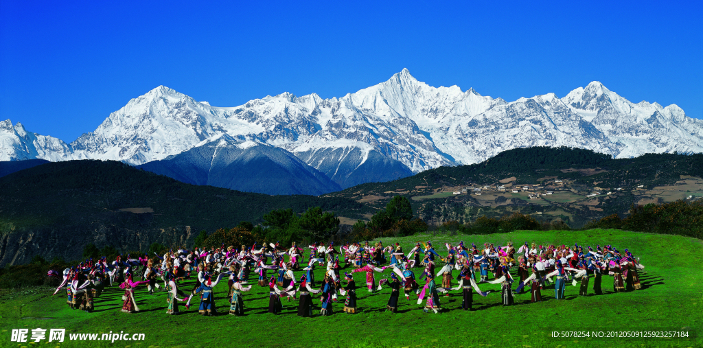 梅里雪山藏族舞蹈