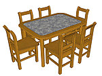 SketchUp餐具