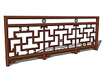 SketchUp木栏杆方格