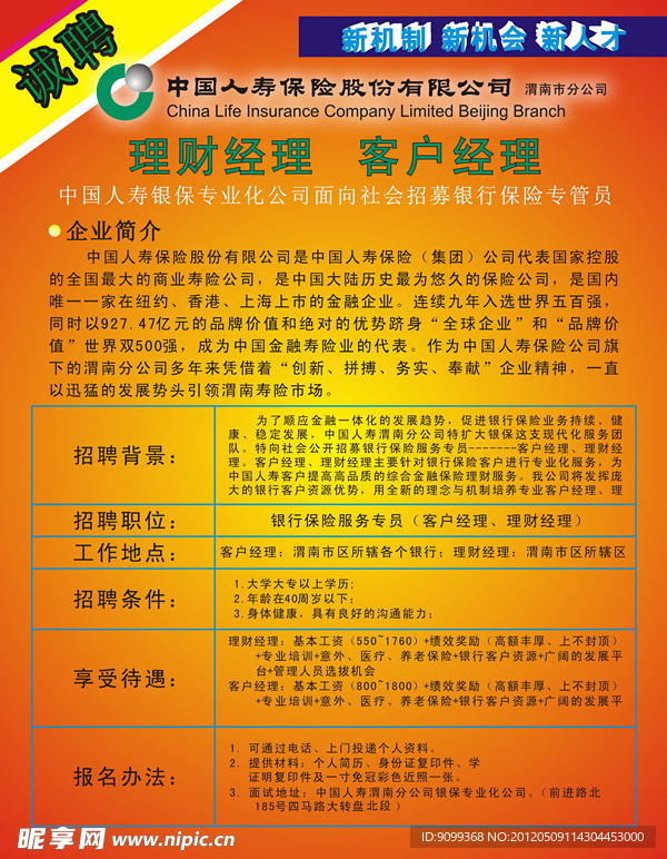 人寿招聘