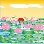 荷塘夕下
