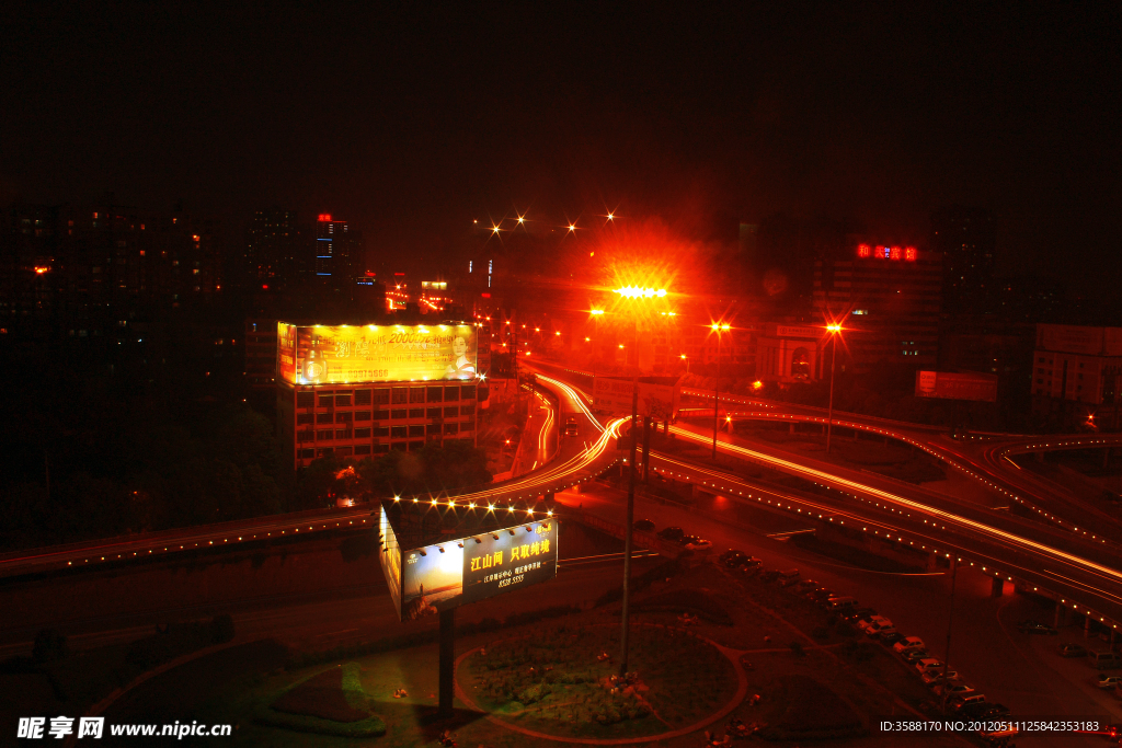 长沙立交桥夜景