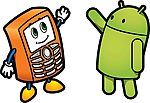 安桌 公仔 手机 卡通