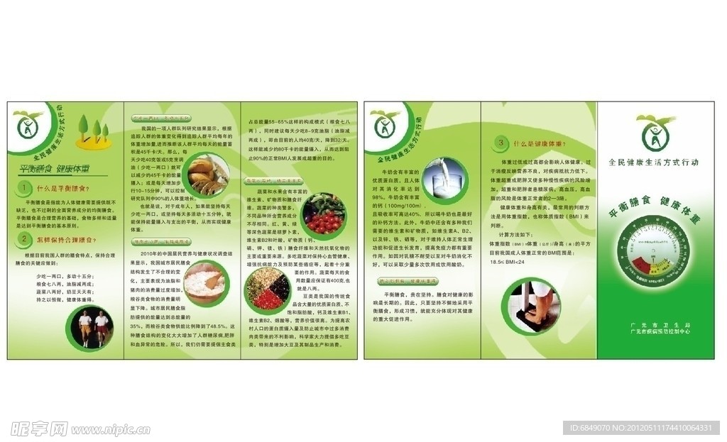健康折页 全民健康 生活方式