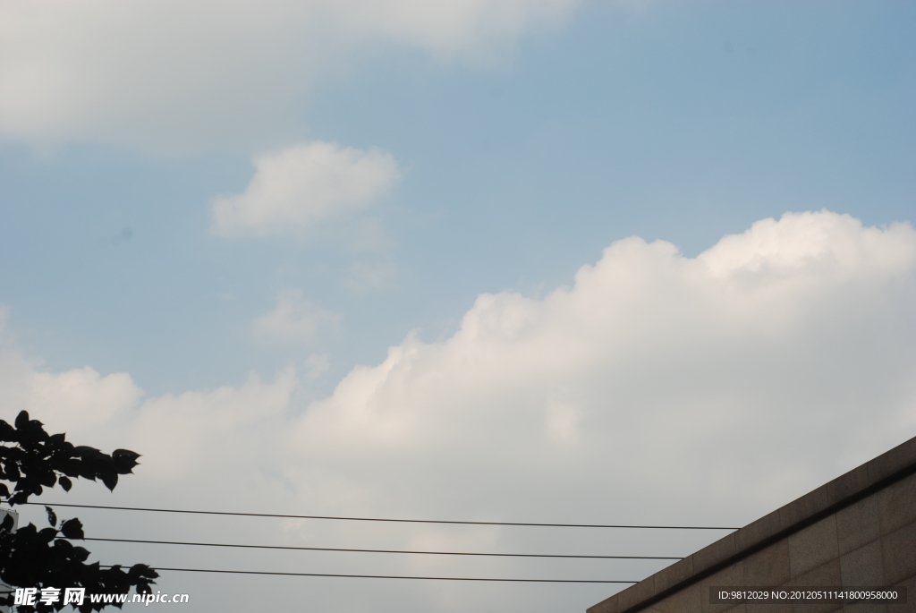 蓝天白云 天空