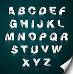 剪纸英文字母拼音