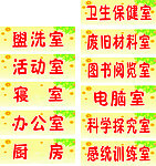 幼儿园门牌