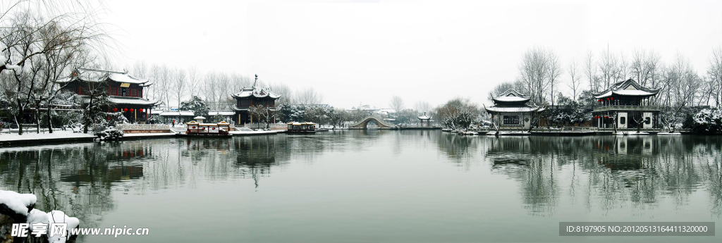 二十四桥雪景