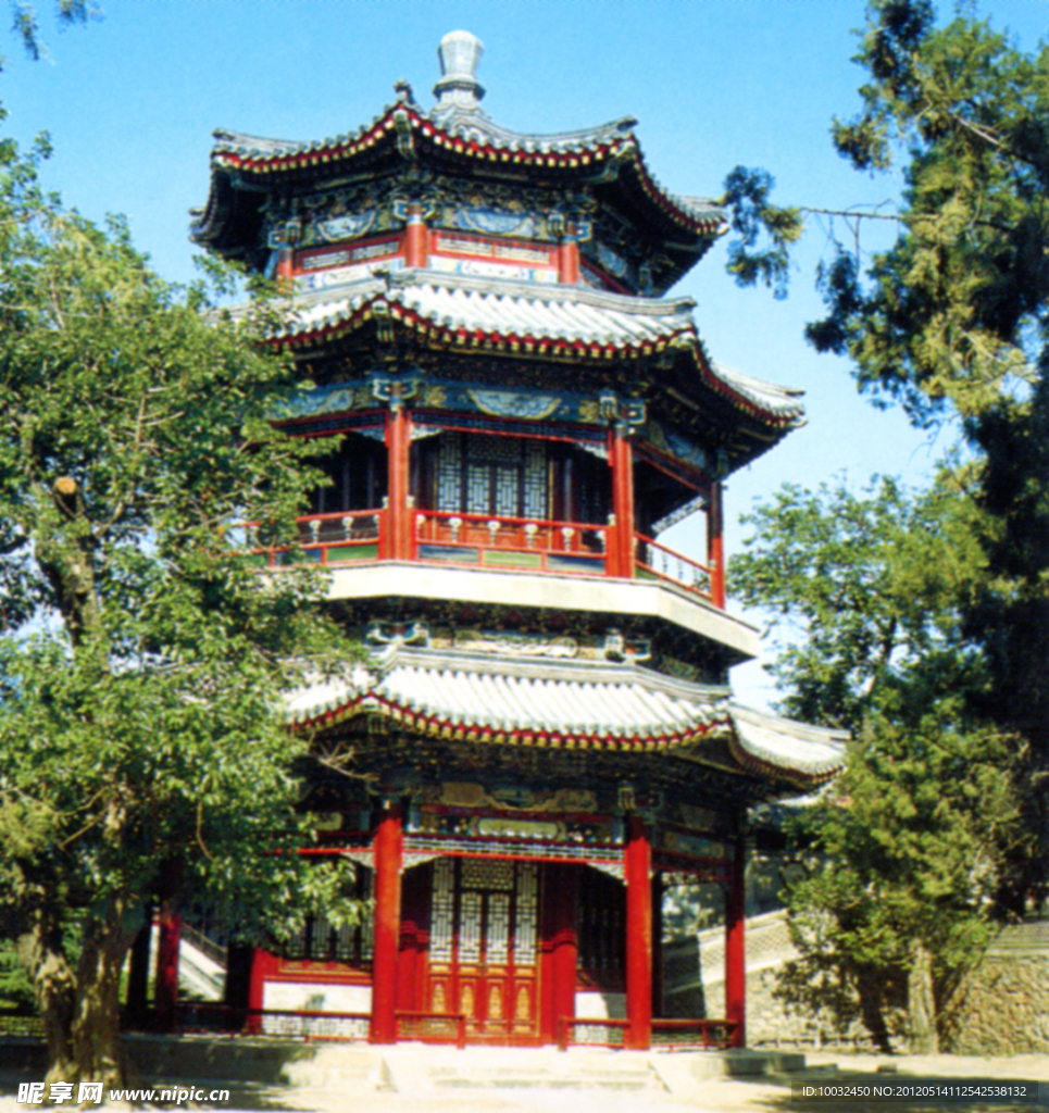 湖光山色一览亭