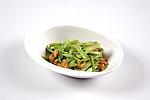 油渣炒菜心