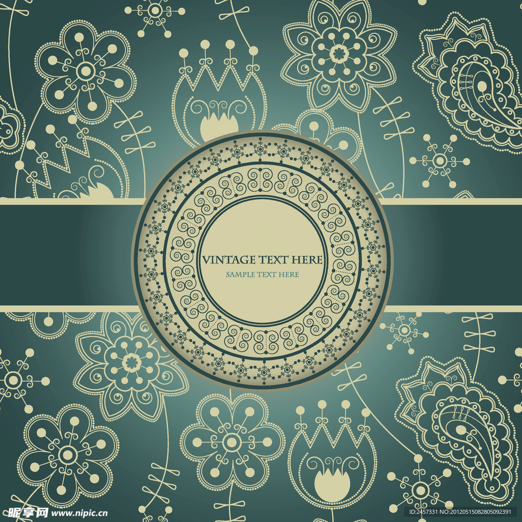 欧式花纹 古典花纹底纹