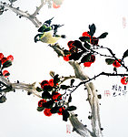 杨梅果香引禽来