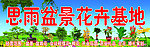 盆景花卉基地招牌