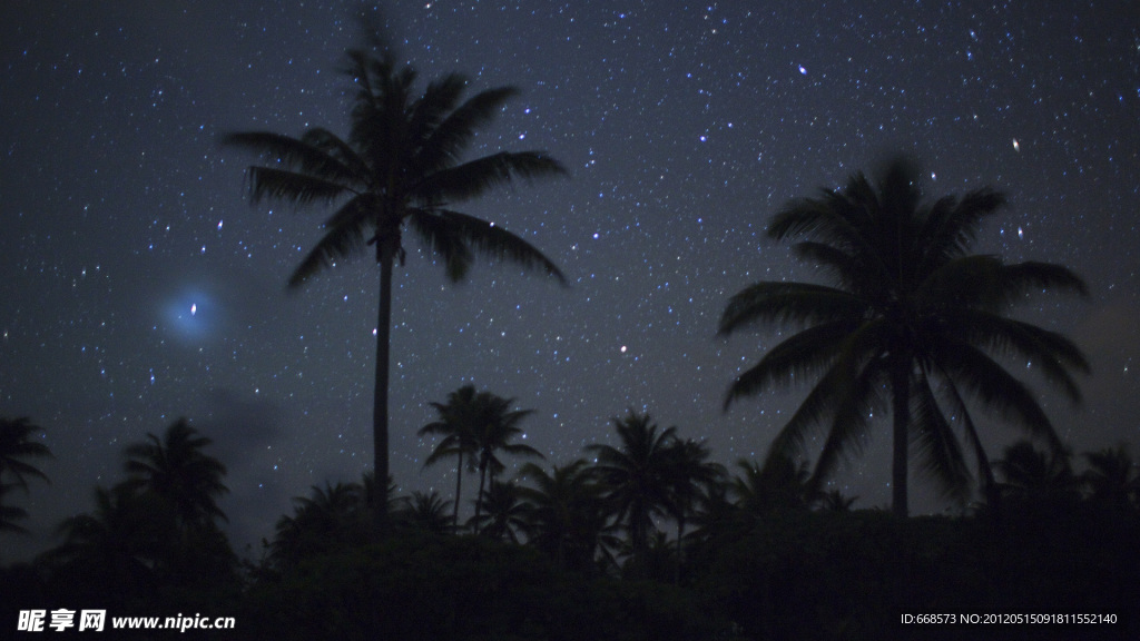 海岛的夜空