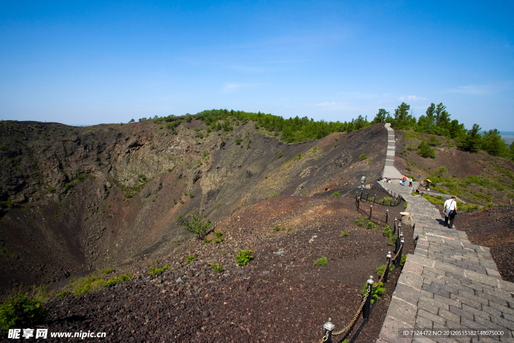 五大连池 火山口