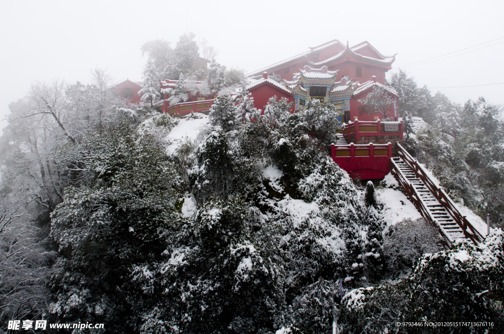 古剑山净音寺雪景