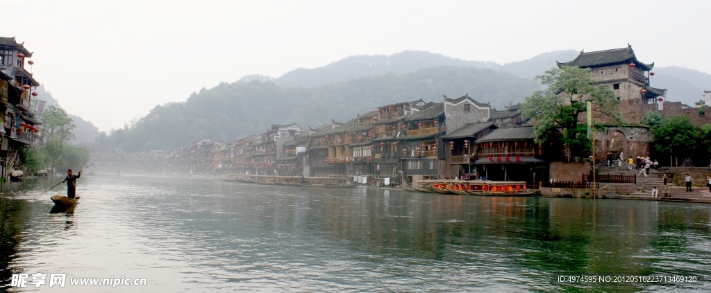 沱江烟雨 江南山水