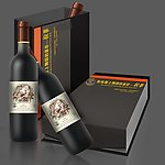 拉菲红酒包装 (效果图)（位图组成）