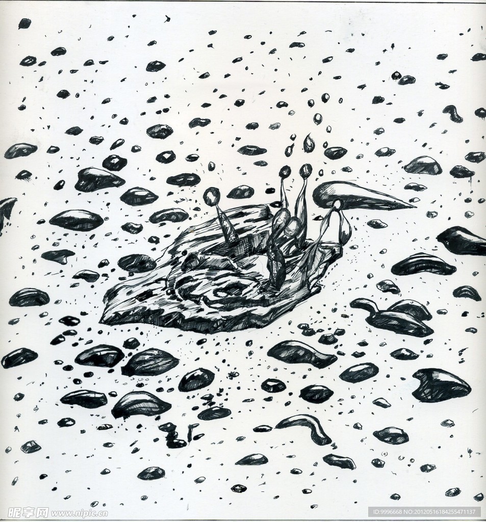 水花四溅