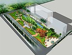 办公大楼园林设计 景观设计