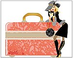 时尚旅游美女