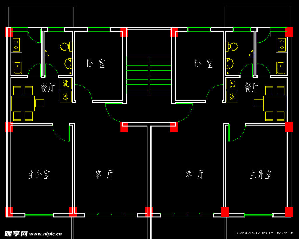 户型 两室两厅