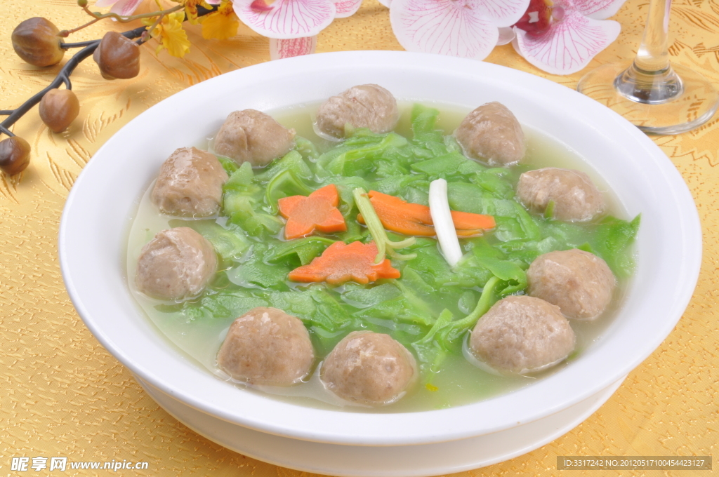 凉瓜青肉丸