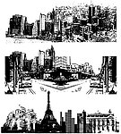 城市剪影图