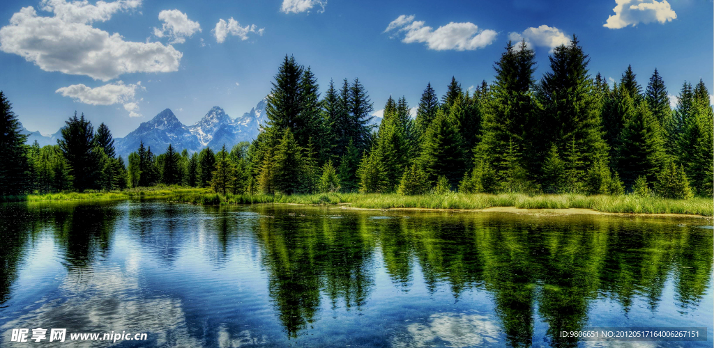 湖边美景