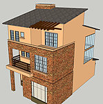 SketchUp别墅