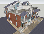 SketchUp别墅